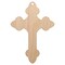 Cross Doodle Christian Unfinished Craft Wood Holiday Christmas Tree DIY Pre-Drilled Ornament
